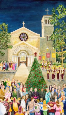 Lighting of the Christmas Tree – Our Savior Catholic Center at USC          